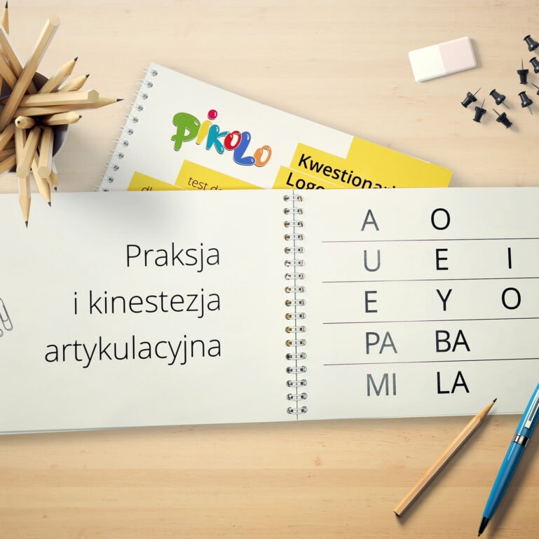 Kwestionariusz logopedyczny PIKOLO, praksja, kinestezja artykulacyjna, diagnoza