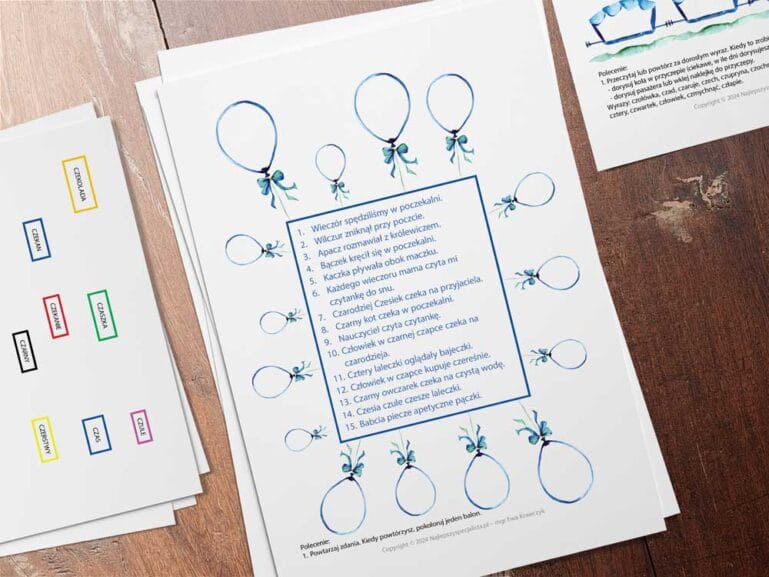 Zeszyt logopedyczny nr 1 – Niebieski świat głoski CZ - PDF do pobrania - obrazek 7