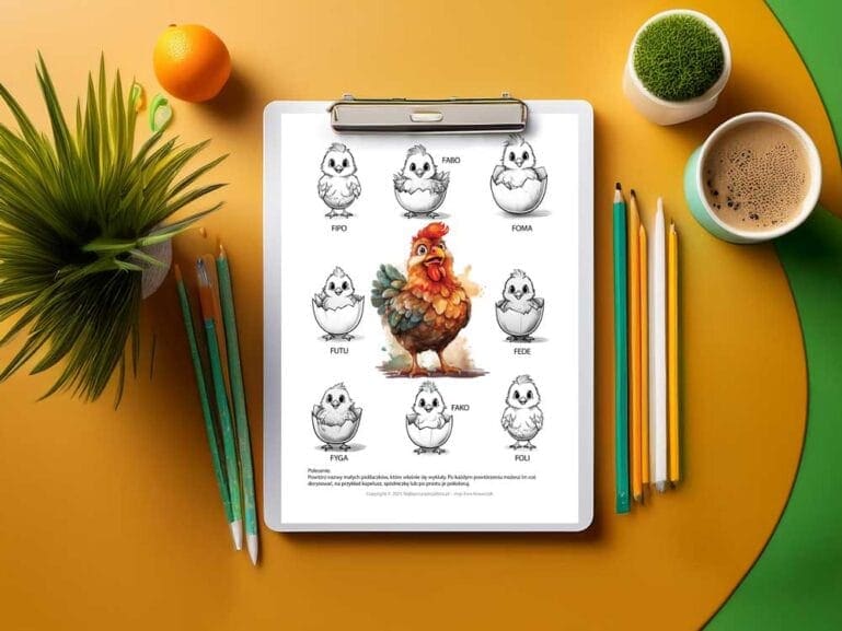 Zeszyt logopedyczny nr 2 – Kolorowy świat głoski F - PDF do pobrania - obrazek 6