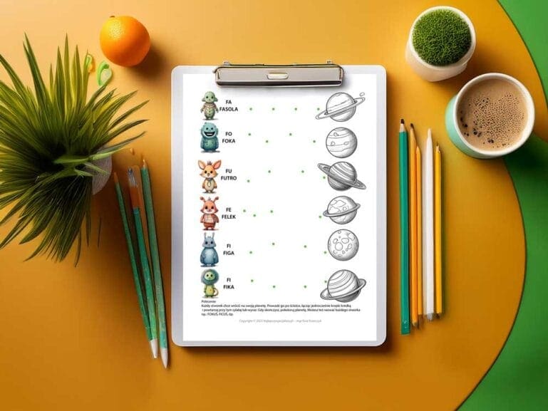 Zeszyt logopedyczny nr 2 – Kolorowy świat głoski F - PDF do pobrania - obrazek 7