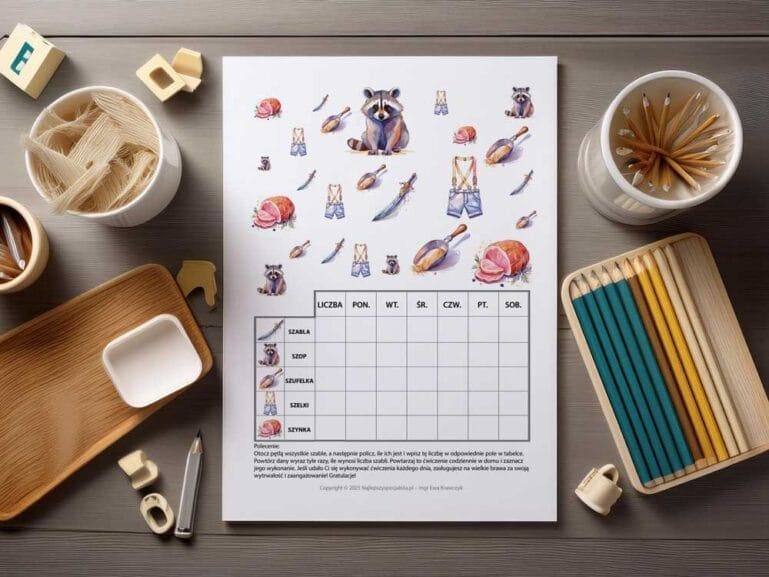 Szumiący świat głoski SZ - zeszyt logopedyczny nr 3 - pdf - obrazki i wyrażenia