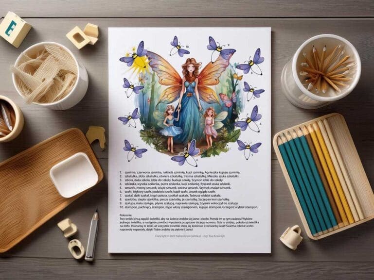 Szumiący świat głoski SZ - zeszyt logopedyczny nr 3 - pdf - wróżki